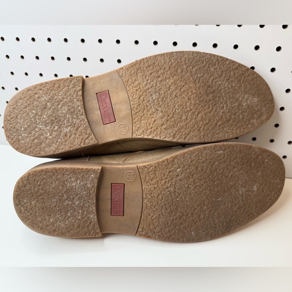Dexter Comfort Memory Foam Tan Beige Chukka Boots Lace Up Shoes Size 12M Classic - Picture 9 of 14
